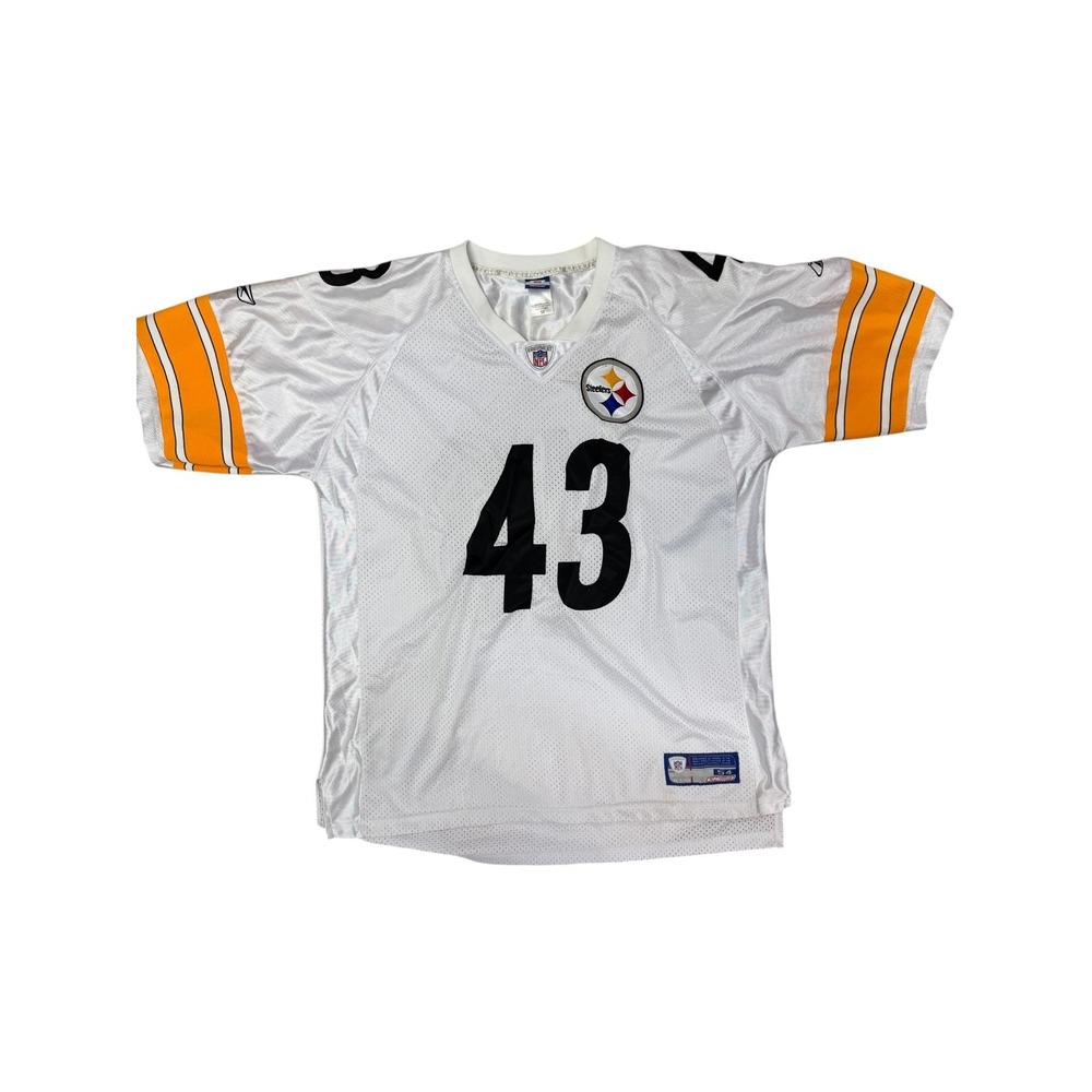 Reebok NFL Pittsburgh Steelers Troy Polamalu #43‎ Away Jersey Men's Size
